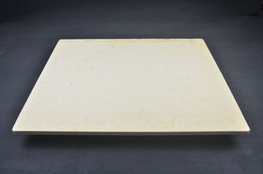 Yellow Color Bread Baking Stone , Industrial Pizza Stone High Temperature Resistance